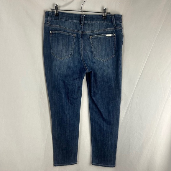 Chico's The So Slimming Girlfriend Ankle Jeans Petite Blue Denim 0.5 Small 6 - Picture 5 of 10
